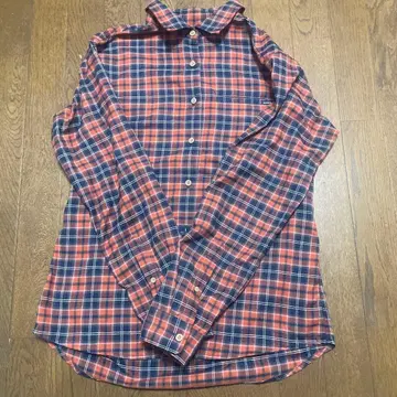 몽벨 체크 무늬 긴팔 셔츠 XL 여성용