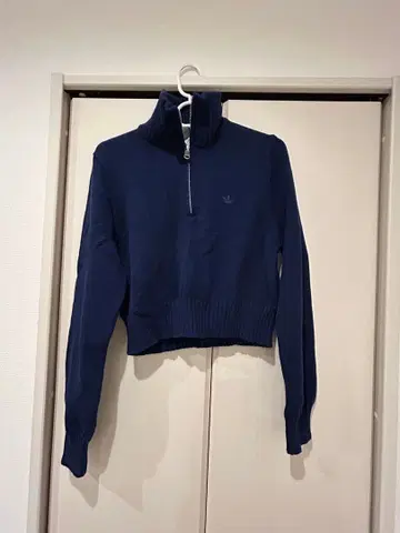 adidas 네이비 하프 지퍼 스웨터 M