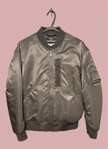 유니클로 +J 질 샌더 하이브리드 다운 오버 사이즈 MA-1 블루종 S