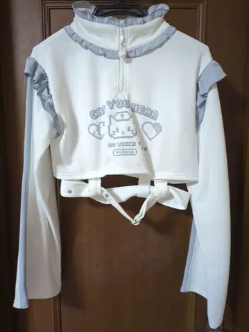 노에미 사이버 냥코 허리 벨트 크롭 저지