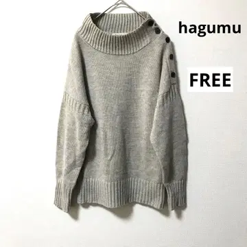 hagumu 하그무 니트 풀오버 그레이 F 사이드 버튼