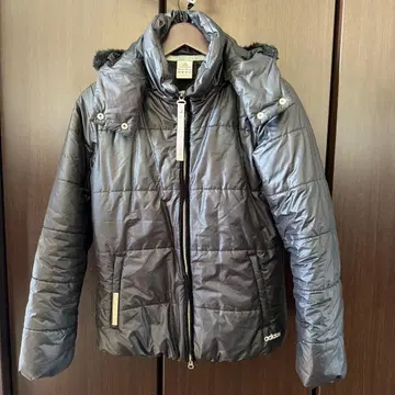 adidas 후드 부착 다운 자켓 M