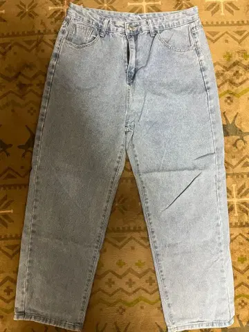 라이트 블루 하이웨스트 데님