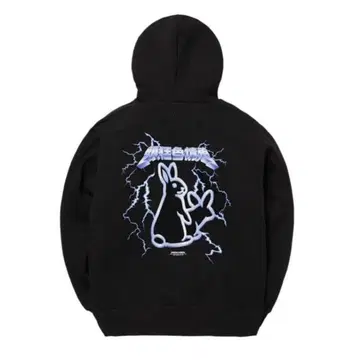 FR2 어둠 샘플 가챠 Metallic Logo Hoodie 블랙