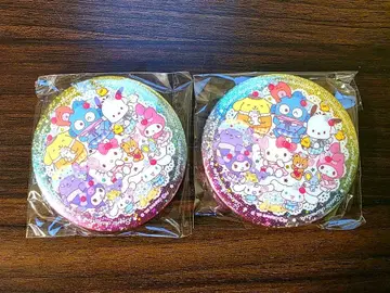 산리오 키라키라 BIG 캔뱃지 2개 세트