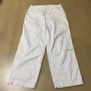 MASTER&Co 화이트 코튼 와이드 팬츠
