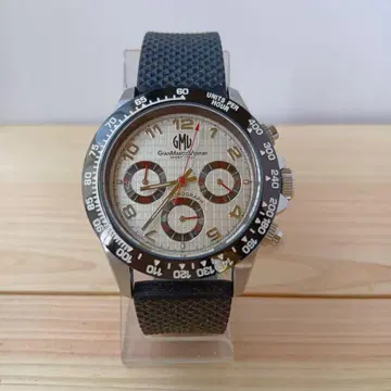 GIAN Marco Venturi 쿼츠 크로노 손목시계 SS/세라믹