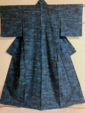 새상품급 염색 울 기모노 단의