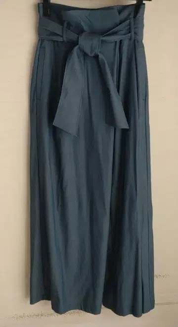 MADEMOISELLE ROPE 리본 포함 와이드 팬츠