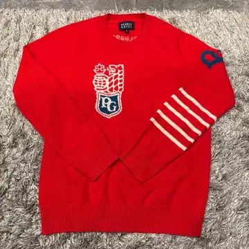 파리게이츠 PG 로고 빨간색 스웨터 89 사이즈 0