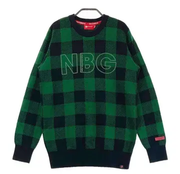 [ 새상품 ] 뉴발란스 골프웨어 니트 스웨터 체크 무늬