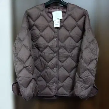 유니클로 울트라 라이트 다운 릴랙스 자켓 L 브라운