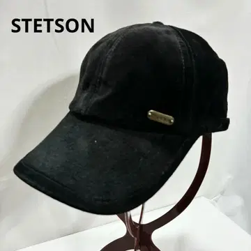 STETSON 스테트슨 스웨이드 캡 돈피 블랙