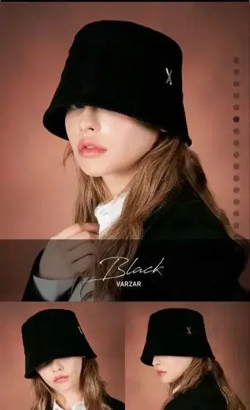 VARZAR 코듀로이 버킷 햇 블랙