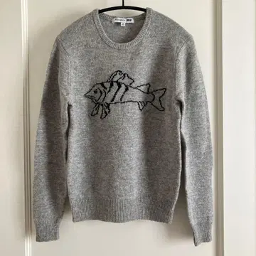 JW ANDERSON x UNIQLO 물고기 스웨터 XS 그레이 유니클로