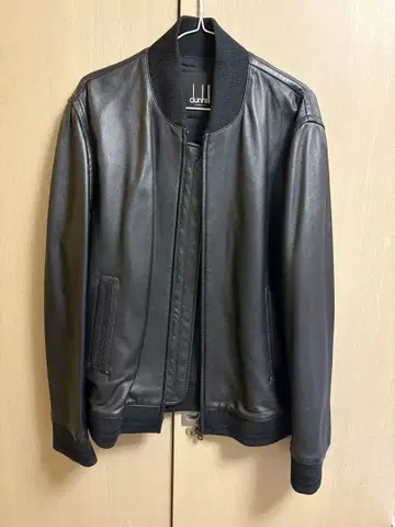 dunhill 블랙 가죽 자켓