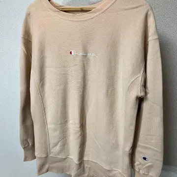 Champion Reverse Weave 로고 맨투맨 핑크 베이지