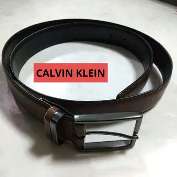 캘빈클라인 벨트 가죽 브라운
