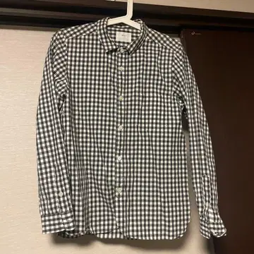prit 깅엄 체크 긴팔 셔츠