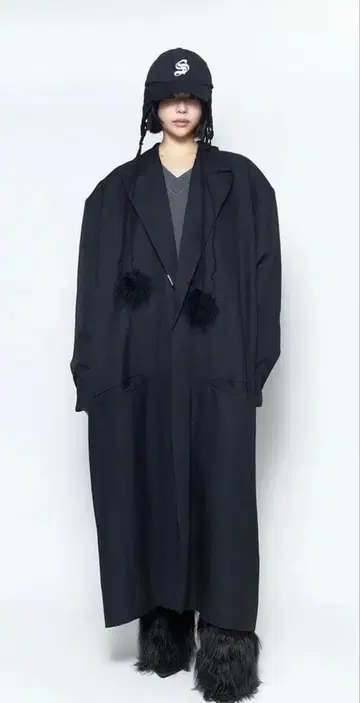 Theredthread S maxi 테일러드 코트