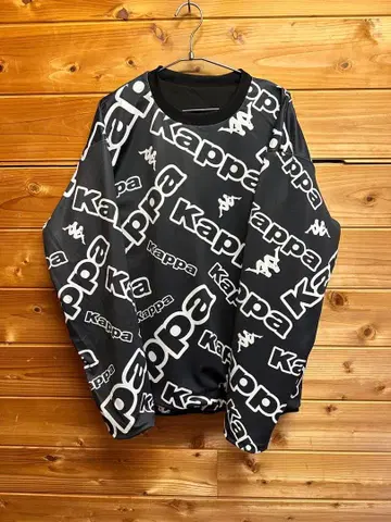 Kappa 리버서블 로고 트레이닝복 블랙 골프 나일론