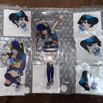 그리드맨 유니버스 드링크걸 복권 아크릴 스탠드 타카라다 릿카 세트