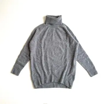 Deuxieme Classe 울 100% 터틀 니트 그레이 0558