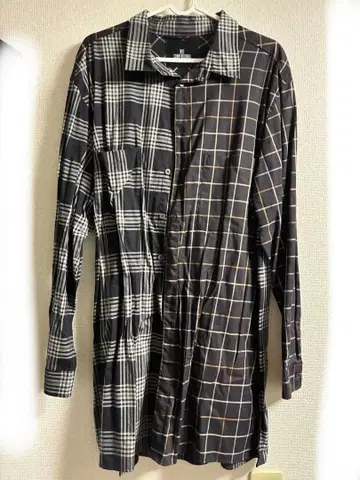 체크 무늬 긴팔 셔츠 캐주얼