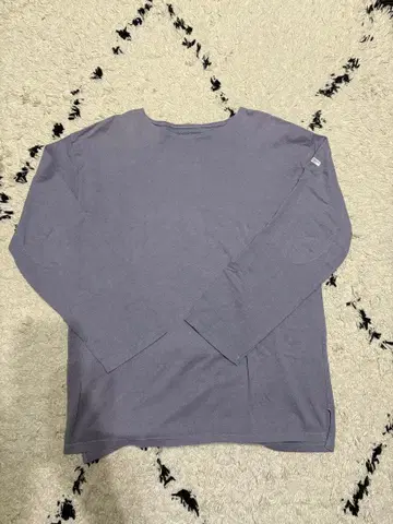 phigvel 피그벨 코튼 페이퍼 보트넥 롱 슬리브 탑