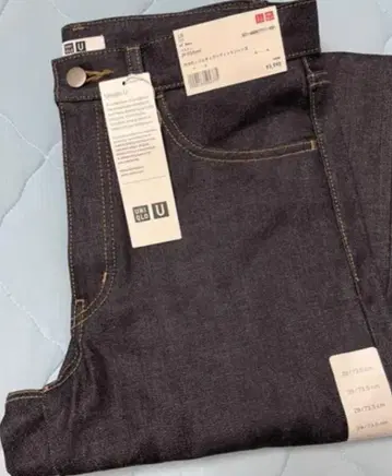 유니클로 U 셀비지 레귤러 핏 청바지 29 73.5cm 21SS