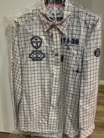 SINA COBA 체크 무늬 긴팔 셔츠