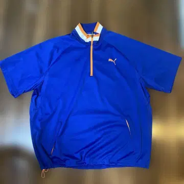 PUMA 하프 지퍼 저지 XXL 파랑