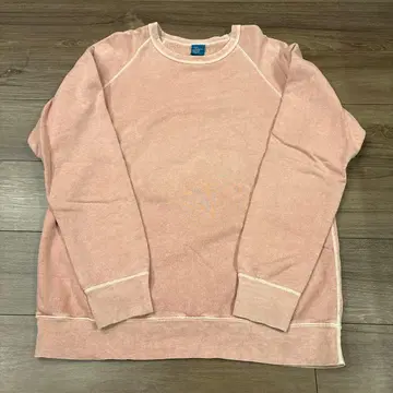 Good On 래글런 크루 맨투맨 코랄 핑크 L 사이즈