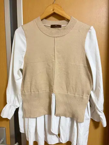 cocodeco 레이어드 디자인 니트탑