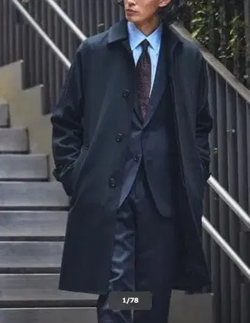 에디피스 SUPER 140's 울 / 캐시미어 스텐카라 코트