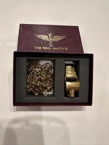 THE REAL McCOY'S 브라스 호루라기 미사용 새상품