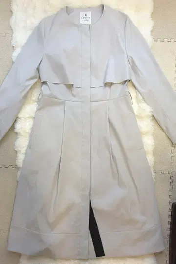 LANVIAN en Blue 트렌치코트 허리 벨트 포함