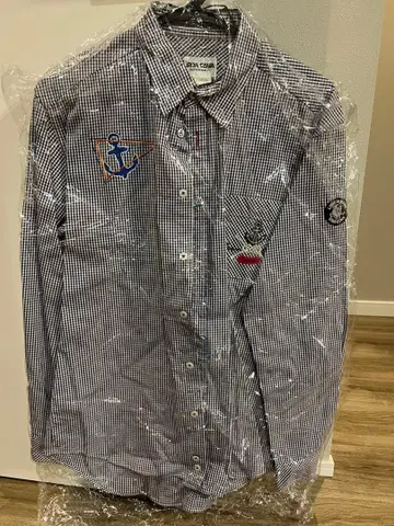 SINA COVA 체크 무늬 긴팔 셔츠 L 사이즈