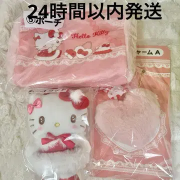 산리오 뽑기 키티 마스코트 파우치 백참