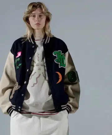 SKOOKUM x JieDa 스타디움 재킷