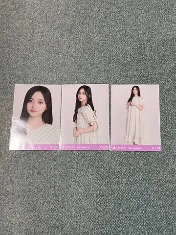 노기자카46 브로마이드 이노우에 나기사 깅엄 체크 3종 컴프