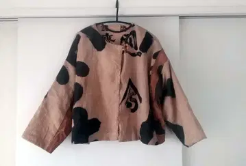 감물염색 깃발 리버서블 자켓