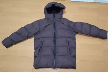 유니클로 파우더 소프트 다운 자켓 남성용 다크 브라운