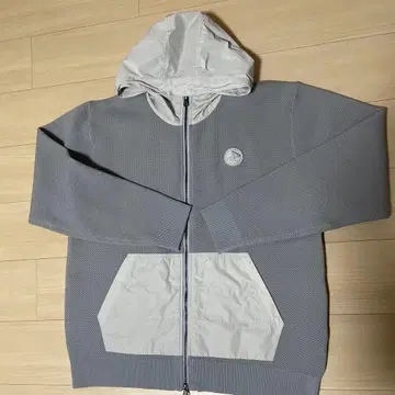 MOCO x Moda core spun 풀 집업 후디 - 라이트 그레이