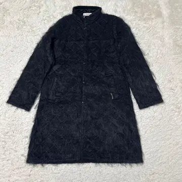 새상품급 LAVENHAM LOCHCARRON 모헤어 샤기 퀼팅 코트