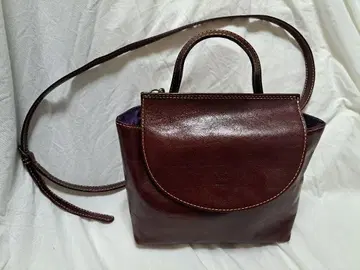 가죽제 다크 브라운 숄더백