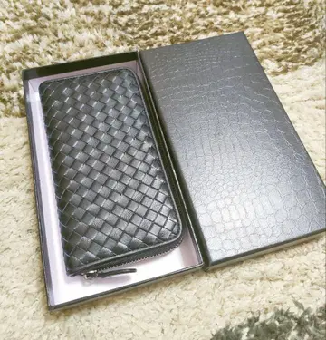 인트레차트 라운드 지퍼 남성용 장지갑 장지갑 동전 지갑 있음 지갑