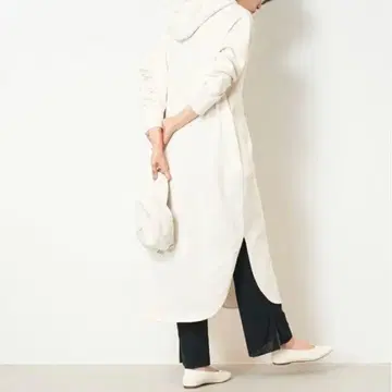 마이카앤딜 후드 후드티 쭈리 원피스 아이보리