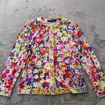 LEONARD 플라워 프린트 가디건