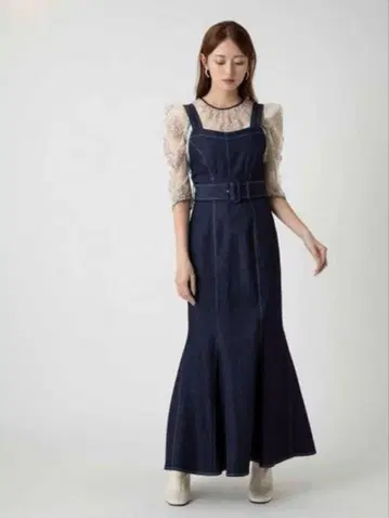 snidel 코르셋 머메이드 점프 스커트 / 데님 / 원피스